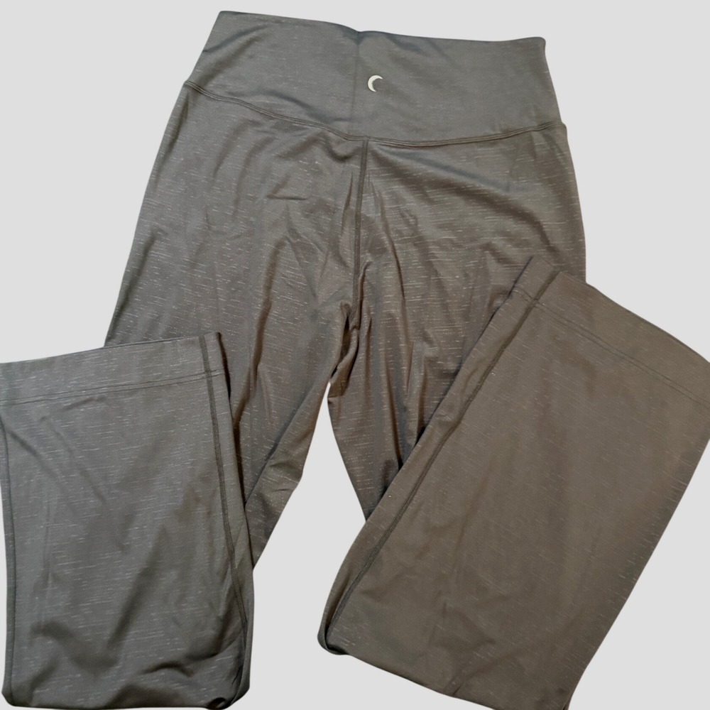 Zyia Active Womens XXL Gray Heathered Wide Leg Yoga Pants Workout Trousers